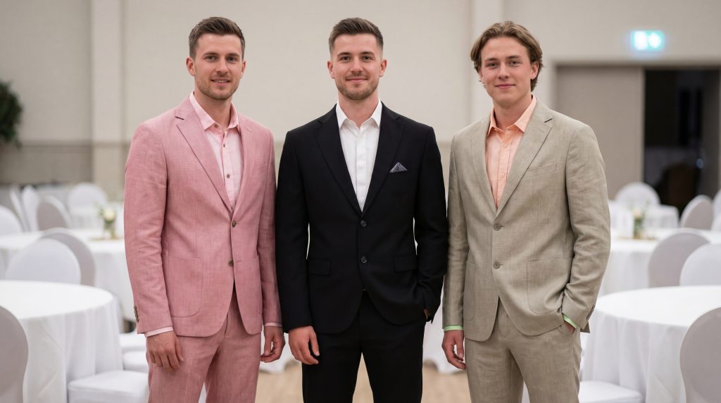 комбинации на риза и костюм за абитуриентският бал