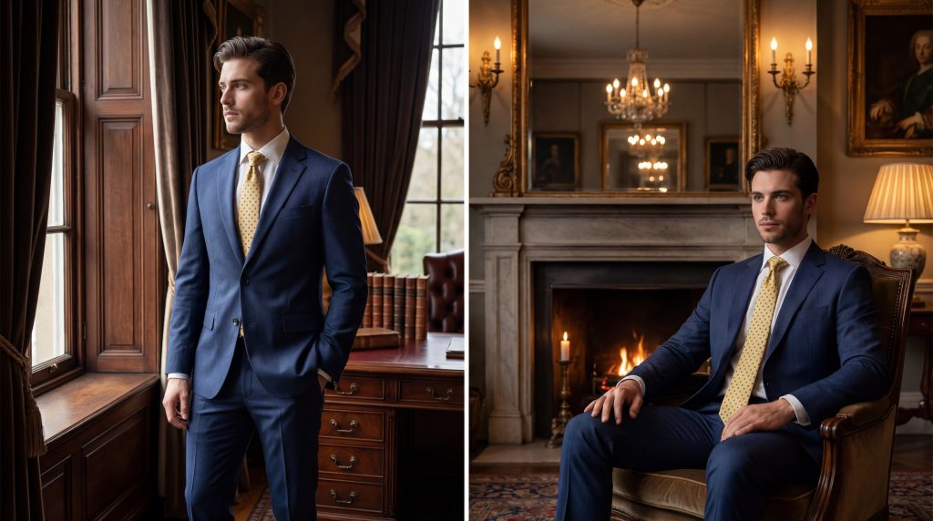 елегантен мъжки костюм за абитуриентският бал